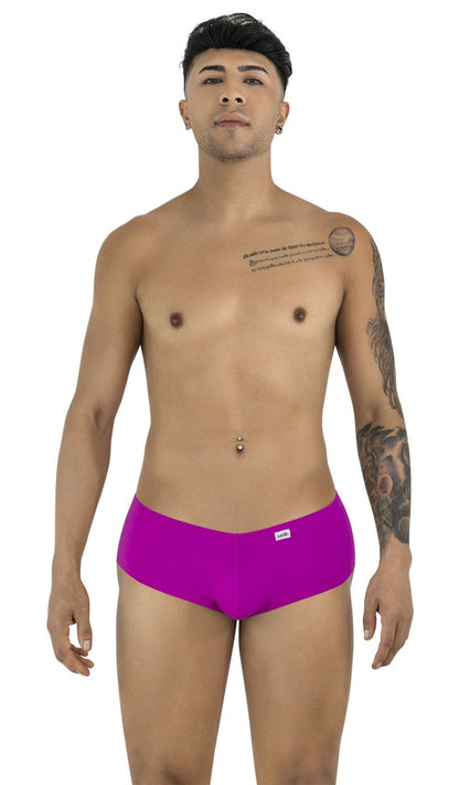 CandyMan 99943 magenta trunks in a low-rise, fitted style with a small logo tag on the front hip.