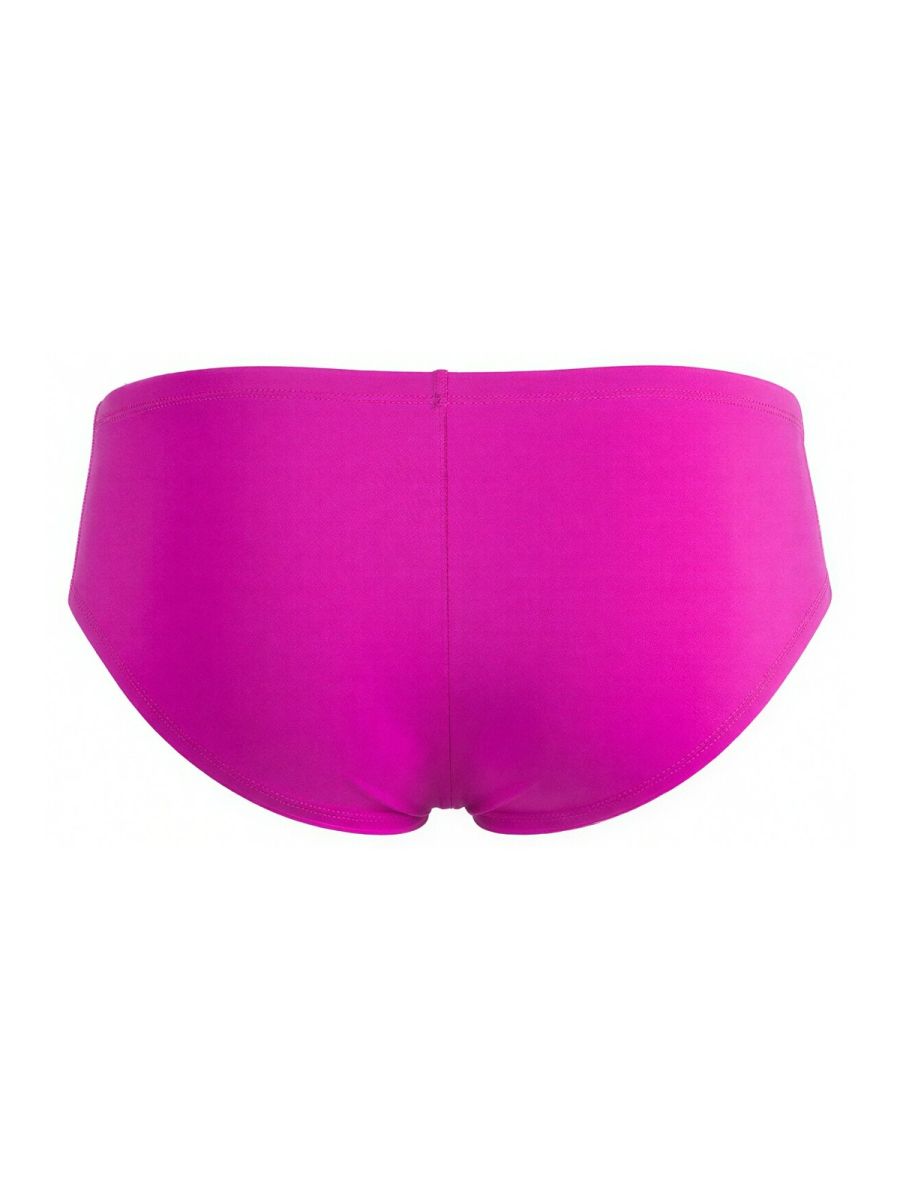 Magenta CandyMan 99943 trunks shown from the back, featuring a smooth fabric finish and a centered vertical seam.