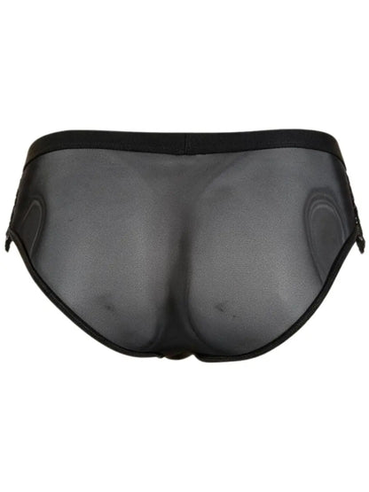 CandyMan 99970 Herrenunterwäsche Verführerischer Netz-Spitzen-Slip Farbe Schwarz