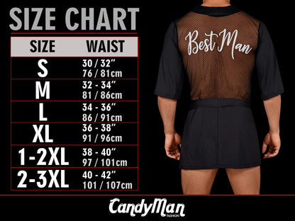 CandyMan 95004 Herren Unterwäsche Stylische Mesh-Tangas Farbig bedruckt Blau