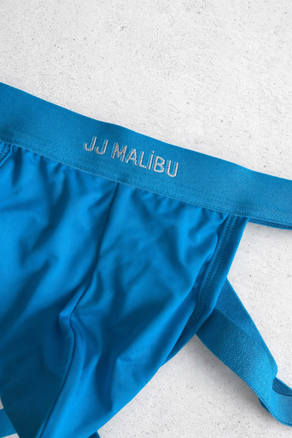 JJ Malibu Men's Host-or-Travel Adjustable Jock Thong - True Blue