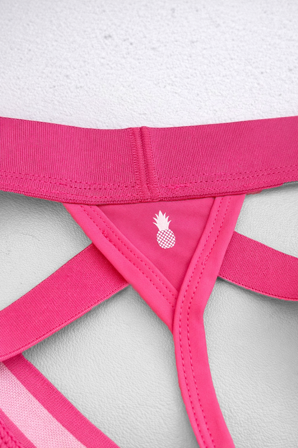 JJ Malibu Men's Host-or-Travel Adjustable Jock Thong - Hot Pink