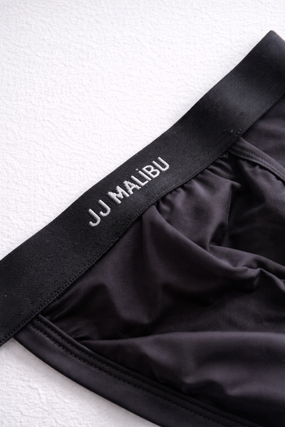 JJ Malibu Men's Host-or-Travel Adjustable Jock Thong - Midnight Black