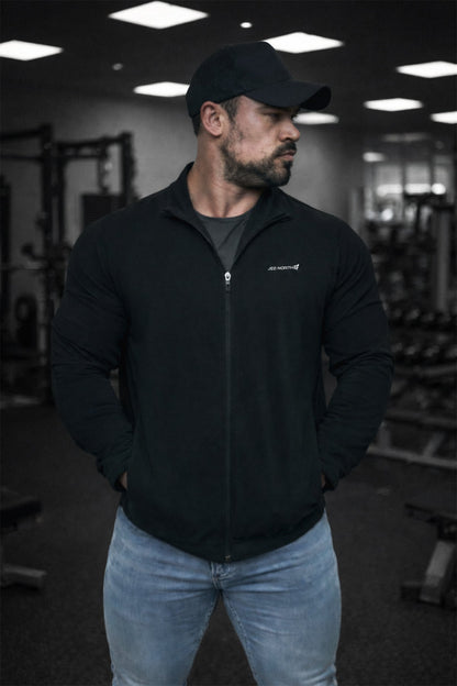 Jed North Men's Premium Athletic Training Jacket - Black