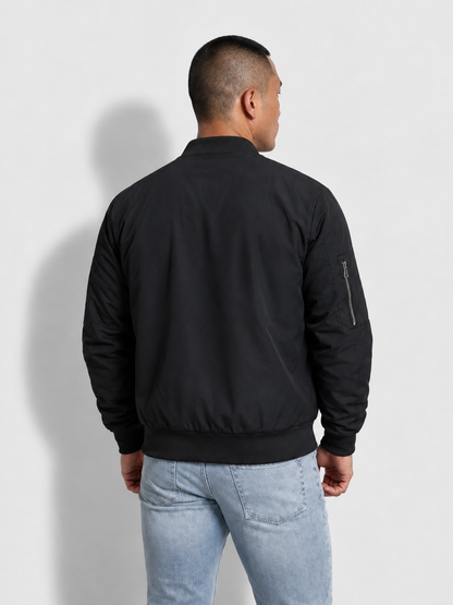 Jed North Men's Men's Premium Bomber Jacket - Black
