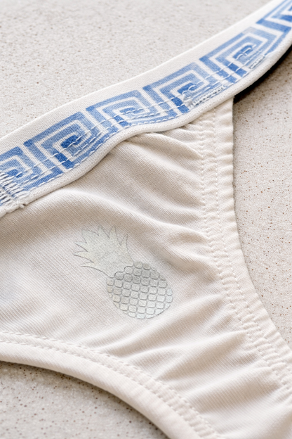 JJ Malibu Men's Cheeky Classic G-String Thong - Greek Key