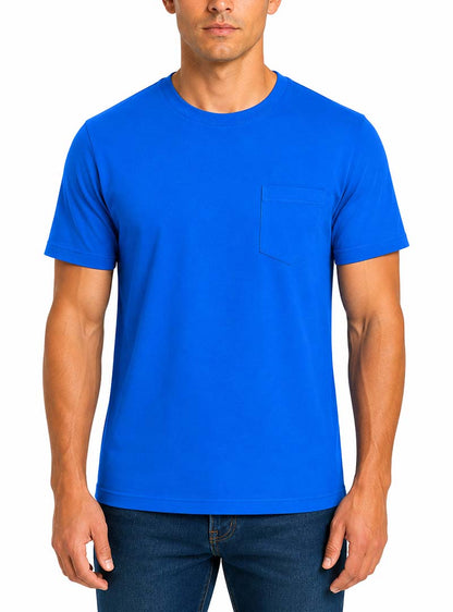 T-shirt classique à poche et col rond pour homme, coupe ample, Players Big & Tall