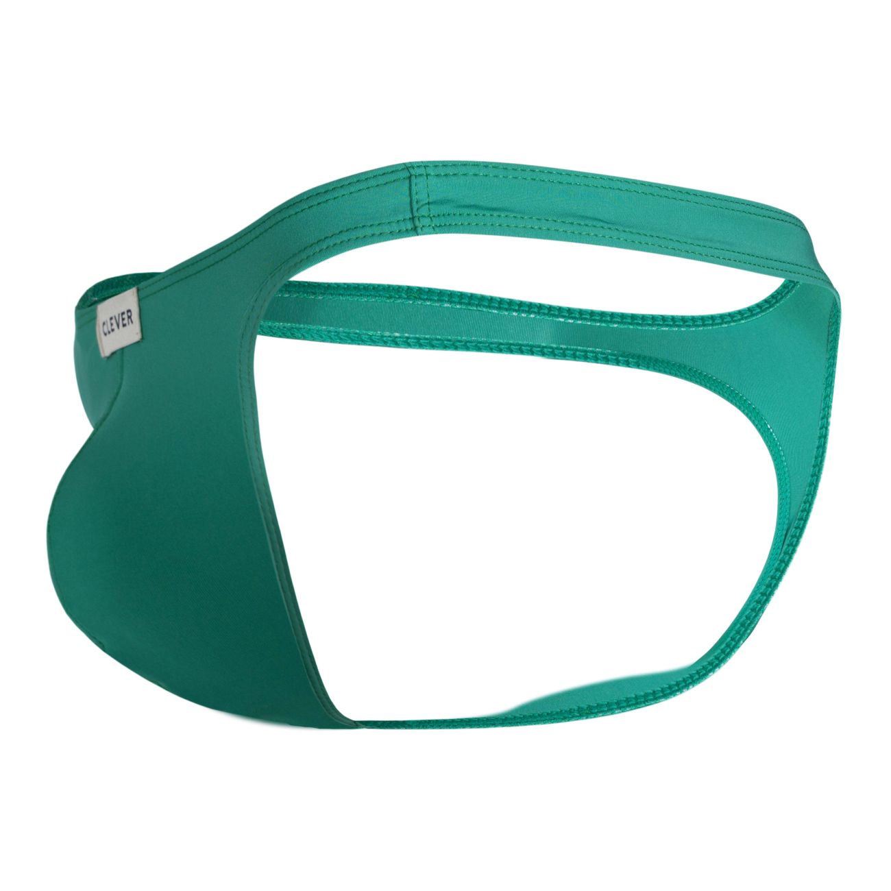 Teal-colored sleek men’s briefs from clever 100007 3pk australian latin thongs with smooth fabric and visible stitching
