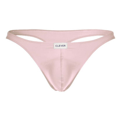 A sleek light pink satin clever 100007 thong with minimalist design and small brand label in australian latin 3pk set