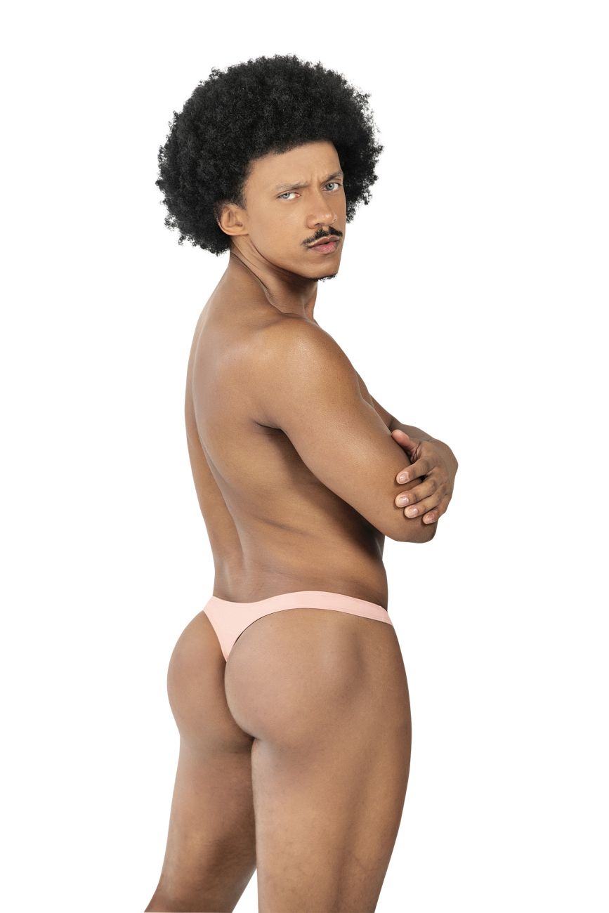 Pink clever 100007 thong underwear made from soft fabric in a 3 pack with green pink and blue colors for everyday wear
