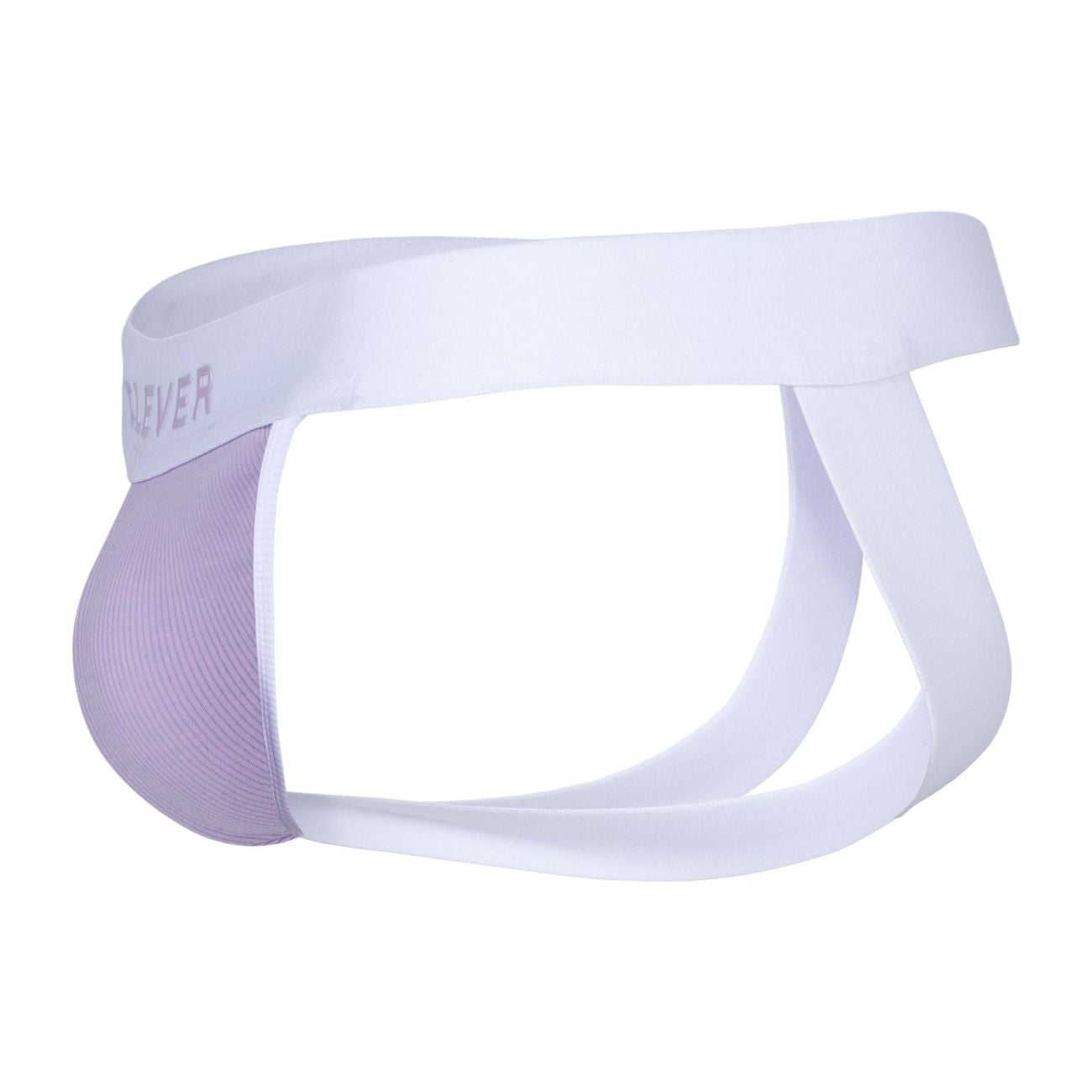 White and lavender mesh briefs with a sleek modern design from clever 1734 colors jockstrap color lilac collection