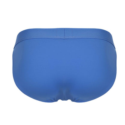 Solid royal blue clever 1749 eco bikini briefs with smooth seamless fabric and clean waistband stitching