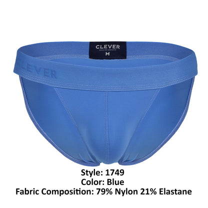 Blue clever 1749 eco bikini men’s briefs made of 79 nylon and 21 elastane for comfortable everyday wear
