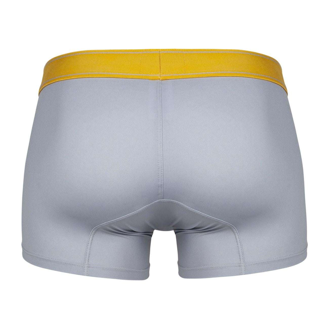 Gray boxer briefs clever 1755 diseno trunks with bright yellow waistband for comfortable everyday wear