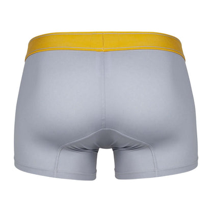 Gray boxer briefs clever 1755 diseno trunks with bright yellow waistband for comfortable everyday wear