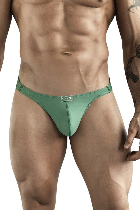 A sleek mint green clever 1773 cactus thong made of smooth stretchy fabric with minimalist design and subtle stitching