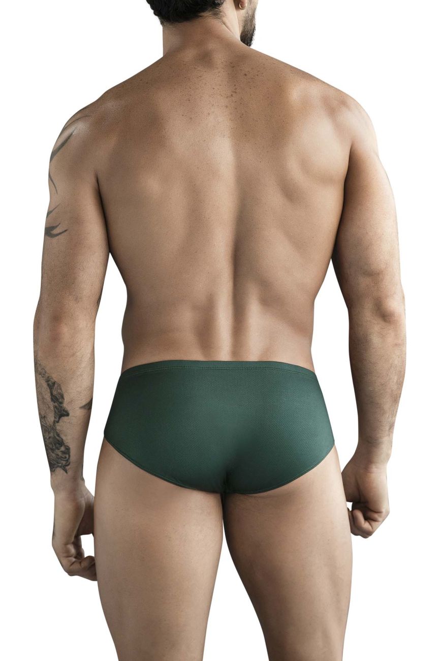 Dark green clever 1775 optimo briefs with smooth texture designed for comfortable everyday wear
