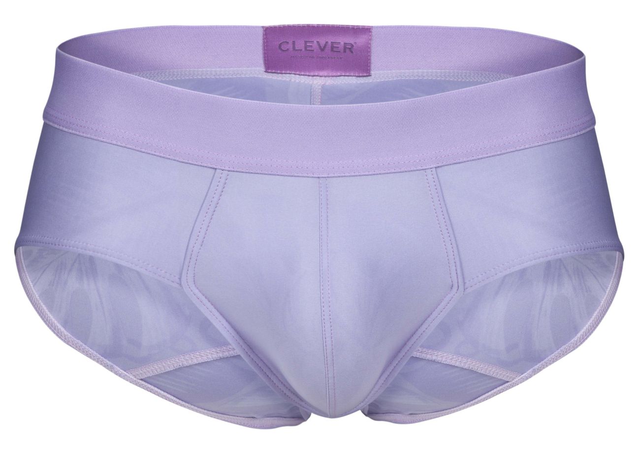 Lavender clever 1776 venecia briefs with smooth seamless design and subtle stitching details in lilac color