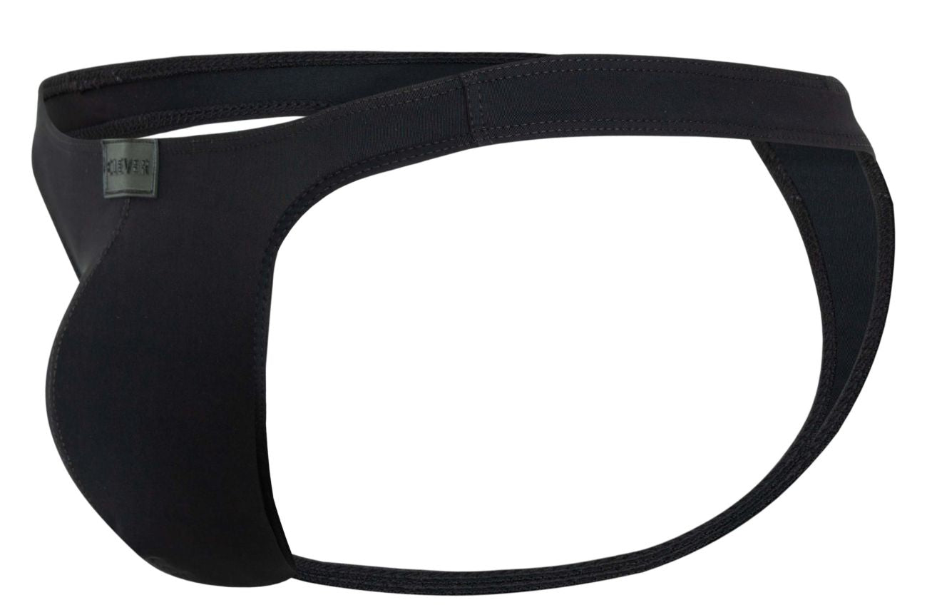 Black neoprene thong clever 1830 desirable thongs with sleek form-fitting design and small brand tag on the side