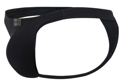 Black neoprene thong clever 1830 desirable thongs with sleek form-fitting design and small brand tag on the side