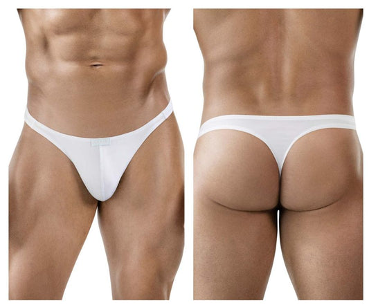 White thong underwear clever 1830 desirable thongs with a smooth seamless design shown from the back side