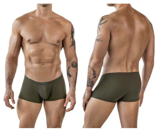Olive green clever 1842 buenavista men’s briefs with contoured design and elastic waistband