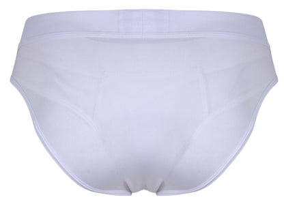 White briefs clever 1849 eros bikini in white with smooth seamless fabric and clean minimalist design