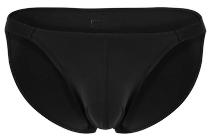 Black clever 1865 oomph bikini briefs with smooth seamless design and form-fitting construction