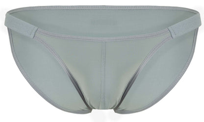 Light gray clever 1865 oomph bikini briefs with smooth stretchy fabric and subtle edge stitching front side visible