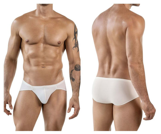 Clever 1870 audaz bikini beige men’s briefs with smooth form fitting design and subtle front closure