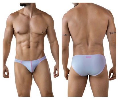 Light blue and pink clever 2005 raices briefs athletic briefs with sleek form-fitting design for active wear