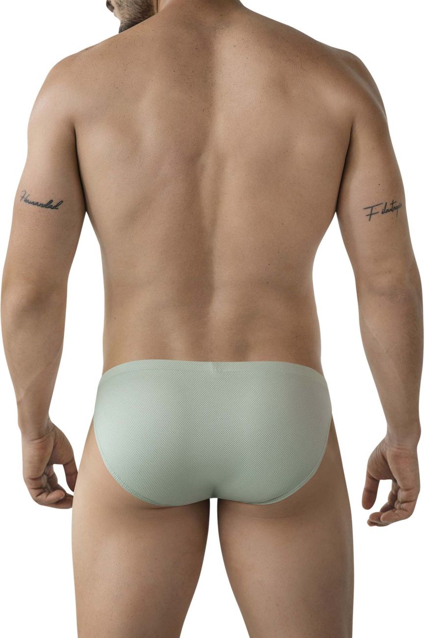 Light green textured clever 2014 reto briefs made of soft breathable fabric for comfortable everyday wear