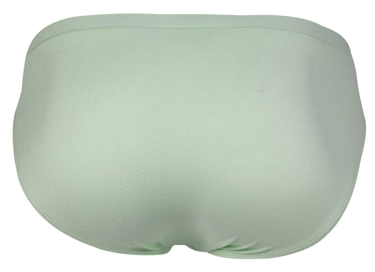 Light green textured fabric briefs clever 2014 reto briefs color green front view