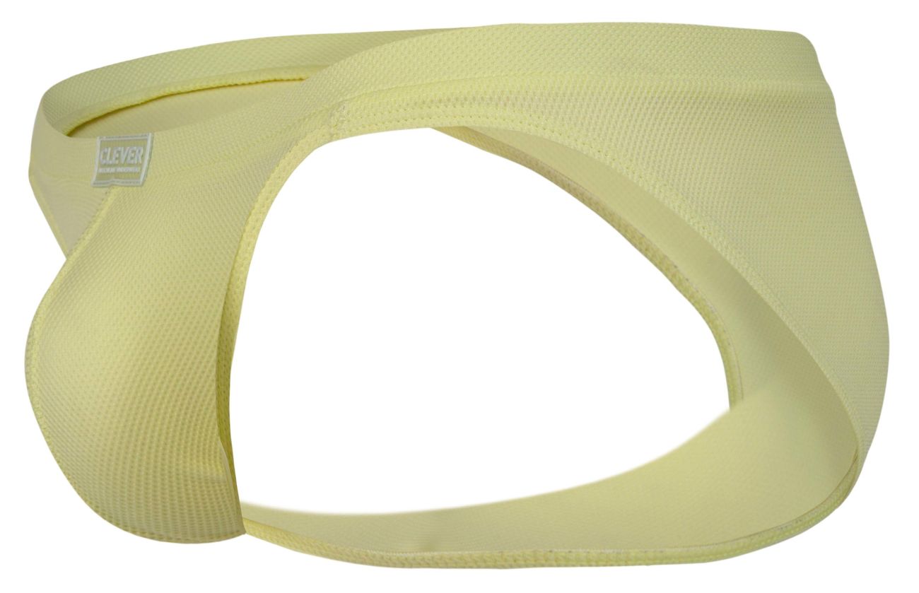 Light yellow clever 2014 reto briefs ribbed fabric with contoured design and branded side tag for comfortable fit
