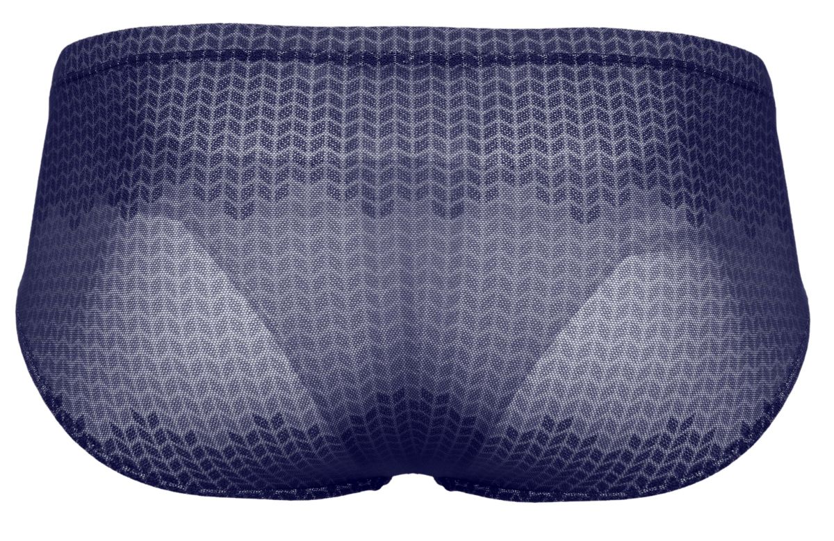 Navy blue clever 2016 mosaico briefs with subtle geometric mesh pattern for comfortable everyday wear