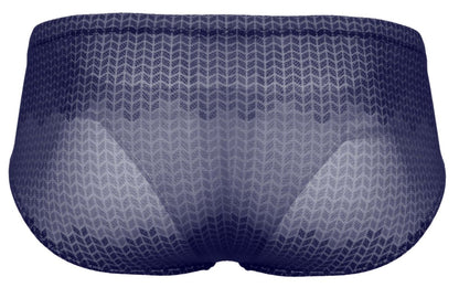 Navy blue clever 2016 mosaico briefs with subtle geometric mesh pattern for comfortable everyday wear