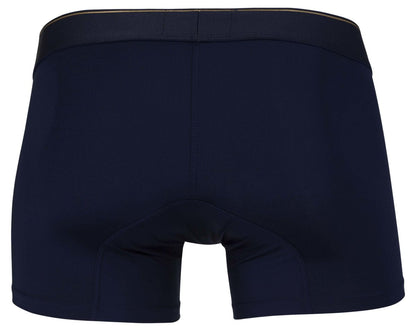 Navy blue Clever 2026 Valladolid boxer briefs with subtle gold trim on waistband designed for comfortable support