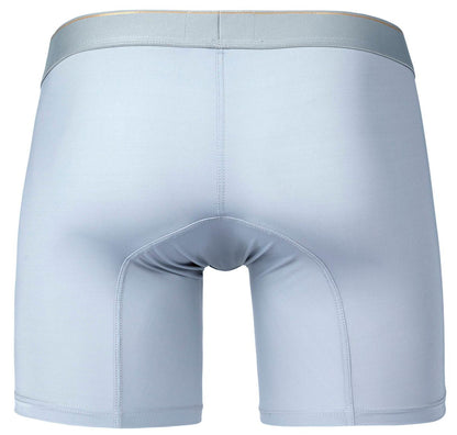 Light blue clever 2027 valladolid boxer briefs with matching waistband and subtle ribbed texture in gray color