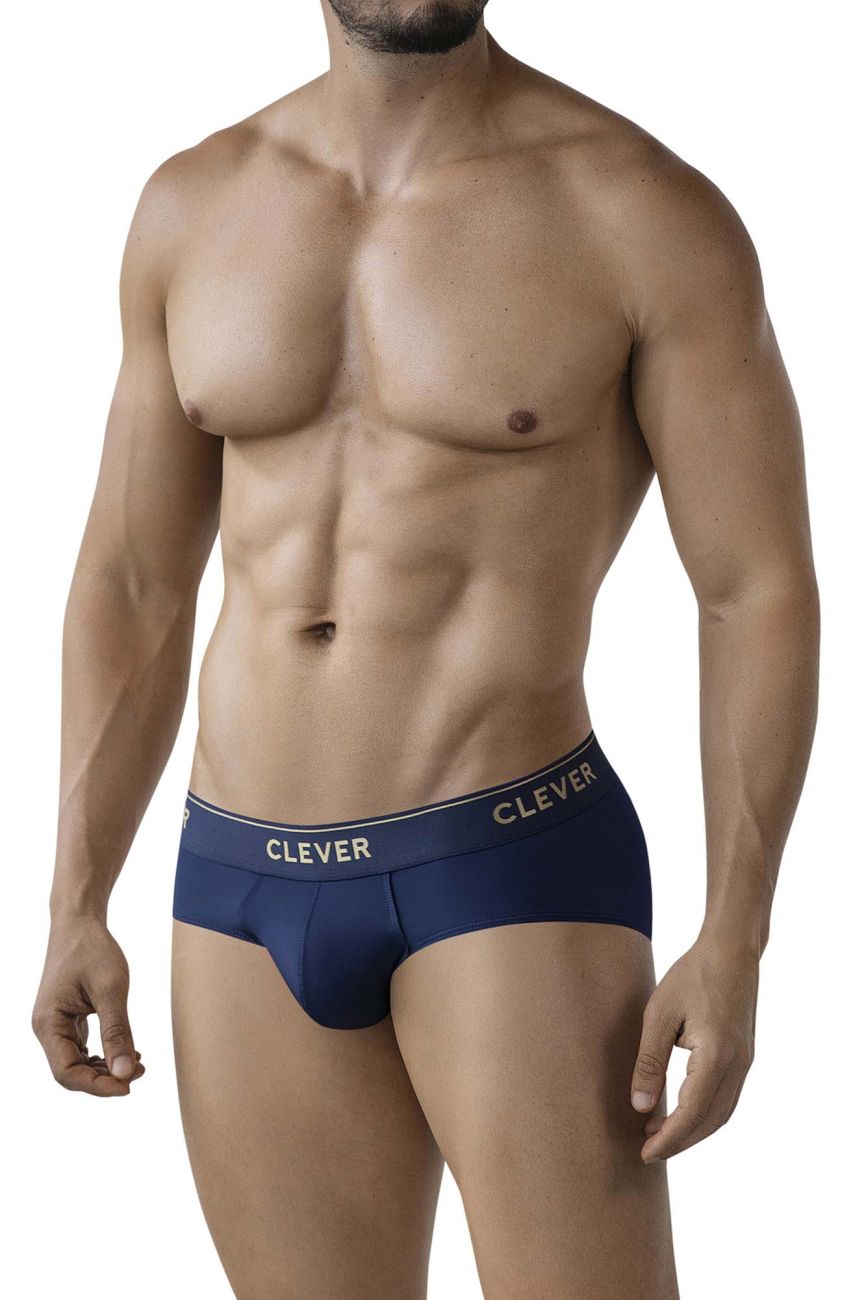 Navy blue clever 2028 valladolid briefs with a white logo band designed for comfort and style