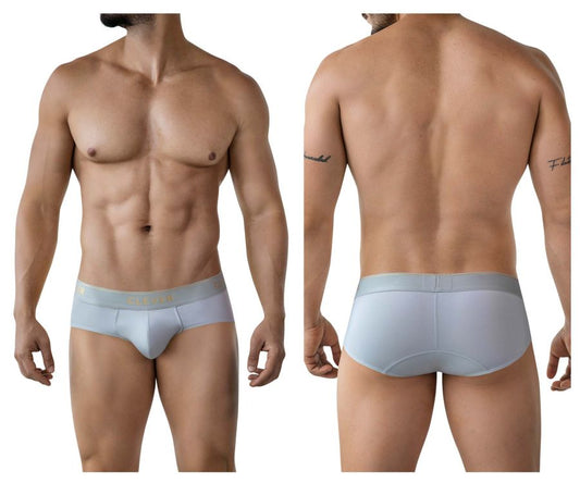 Light blue clever 2028 valladolid briefs with subtle gold logo on waistband men’s comfortable underwear