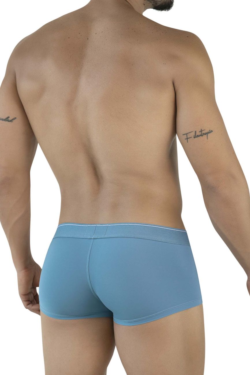 Light blue clever 2042 mendoza trunks boxer briefs with subtle white waistband trim for comfortable everyday wear