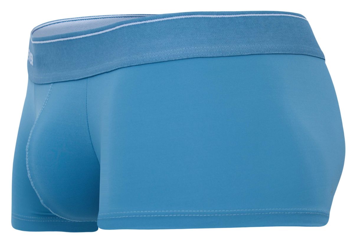 Clever 2042 mendoza trunks blue men’s briefs with matching elastic waistband and subtle white stitching along edges