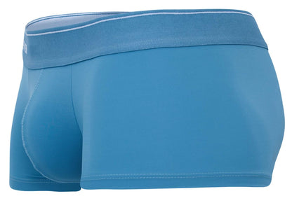 Clever 2042 mendoza trunks blue men’s briefs with matching elastic waistband and subtle white stitching along edges