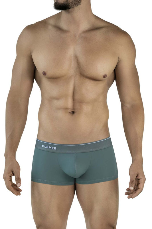 Teal clever 2042 Mendoza trunks boxer briefs with white waistband made from form-fitting fabric for comfortable wear