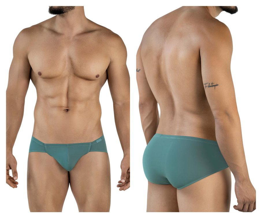 Teal clever 2043 mendosa briefs for men with smooth form-fitting fabric and subtle waistband branding
