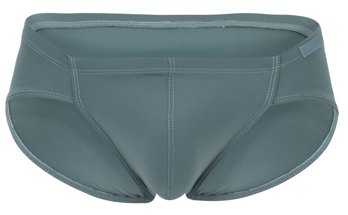 Clever 2043 Mendoza briefs in green with smooth stretchy fabric and subtle stitching along the seams