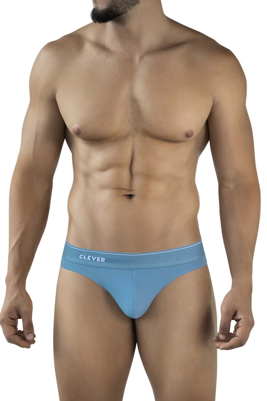 Light blue clever 2044 mendoza thongs with a smooth form fitting design for comfortable everyday wear