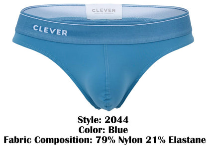 Blue clever 2044 mendoza briefs made of 79% nylon and 21% elastane with a sleek comfortable design