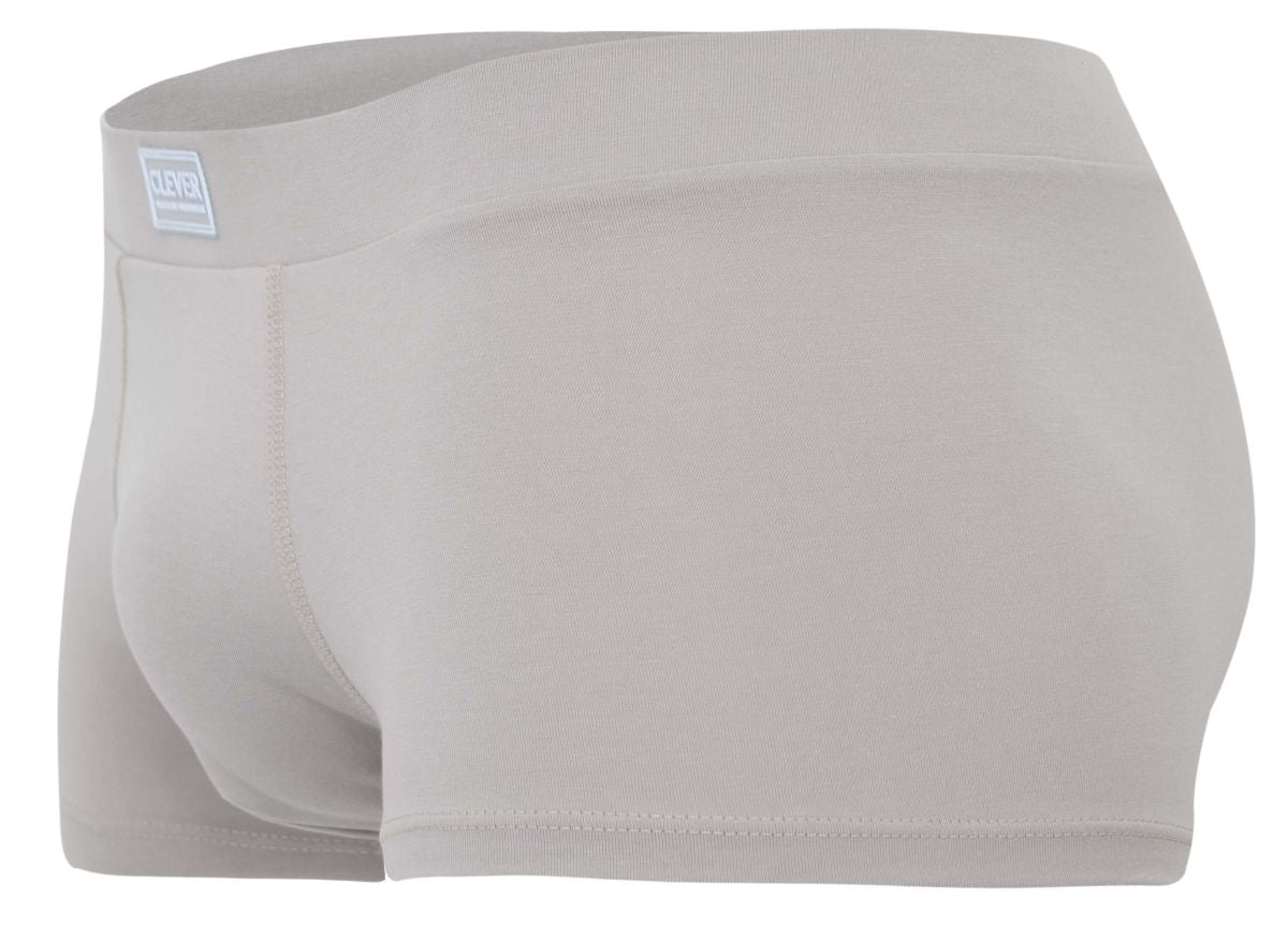 Beige clever 2047 cordoba trunks with soft stretchy fabric and subtle brand tag on the waistband