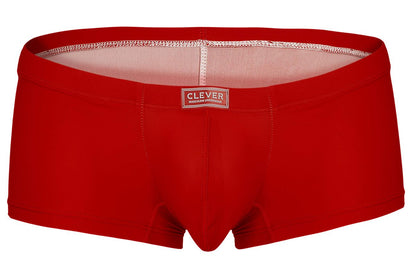 Red men’s briefs with clever brand label on waistband from clever 229946 7pk trunks color multi-colored set